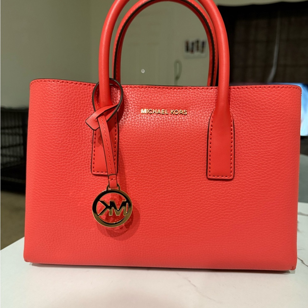 Michael Kors Vibrant Coral Satchel